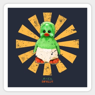 Orville The Duck Retro Japanese Sticker